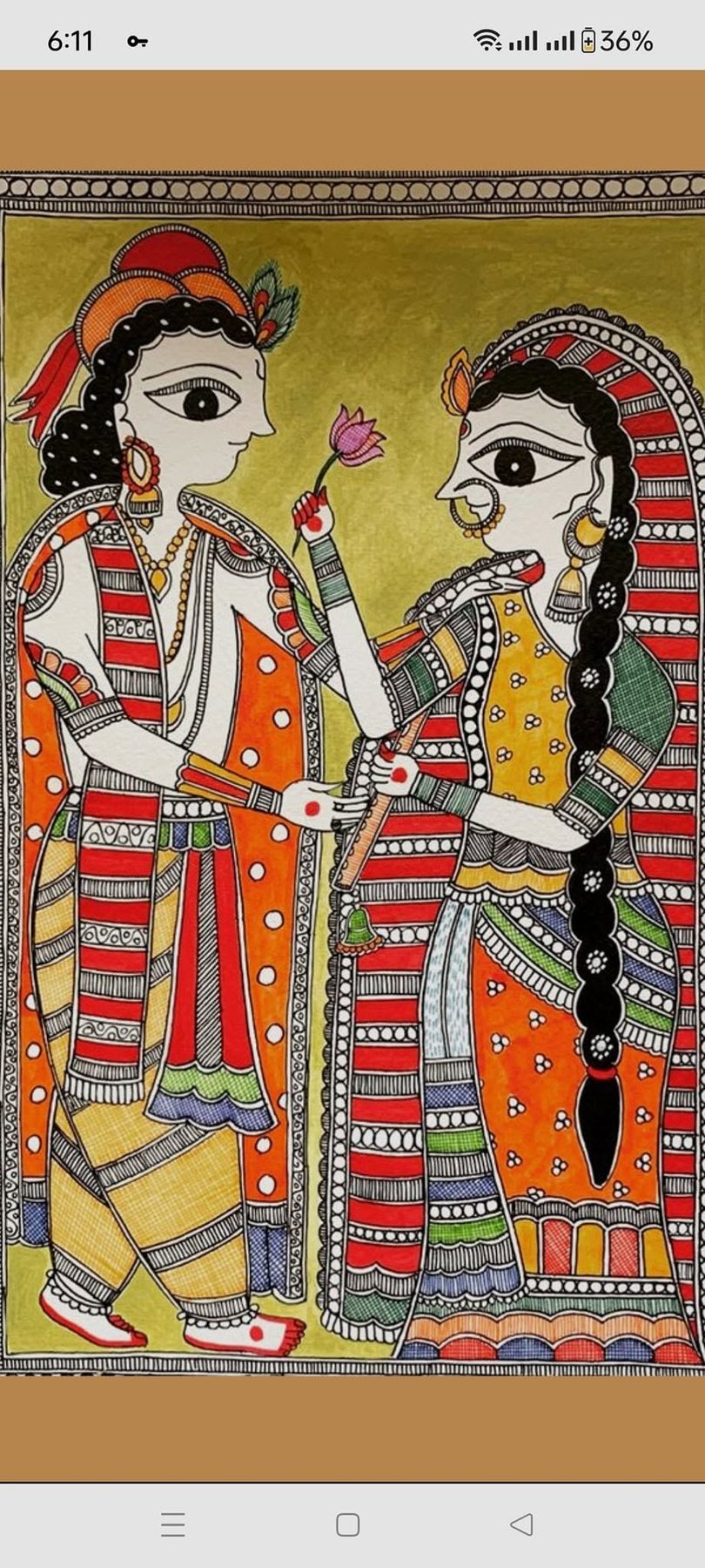 Mithila Couple by Chanda Kumari Karn